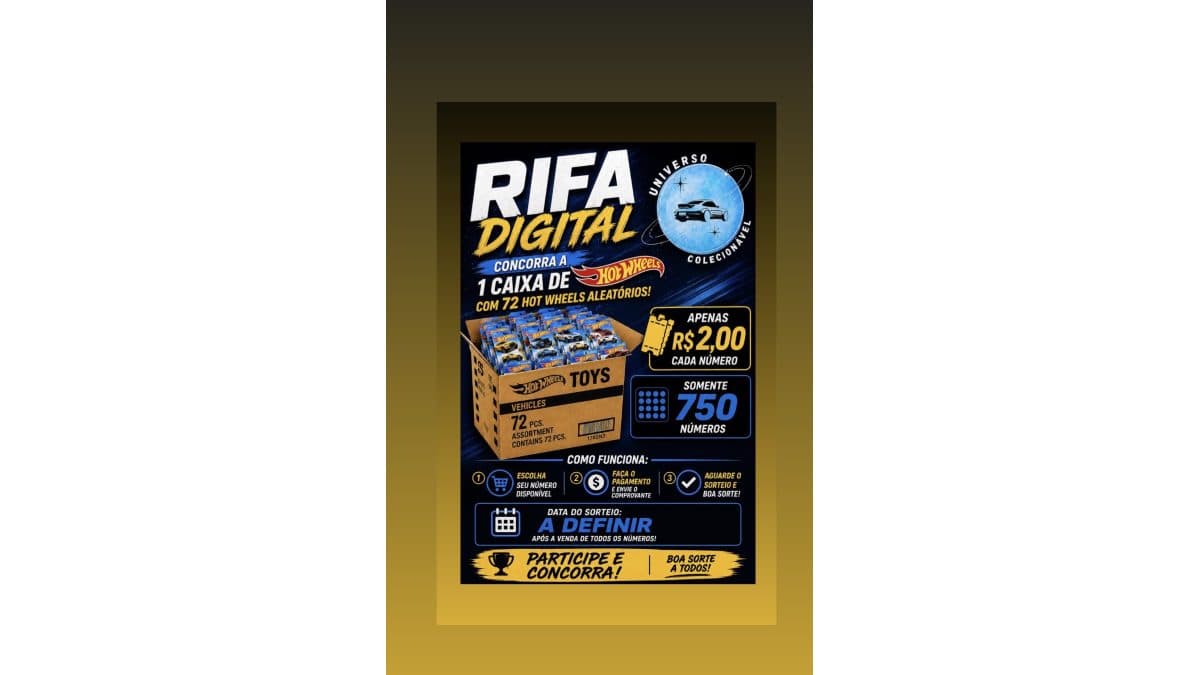 Caixa com 72 Hotwheels aleatórios