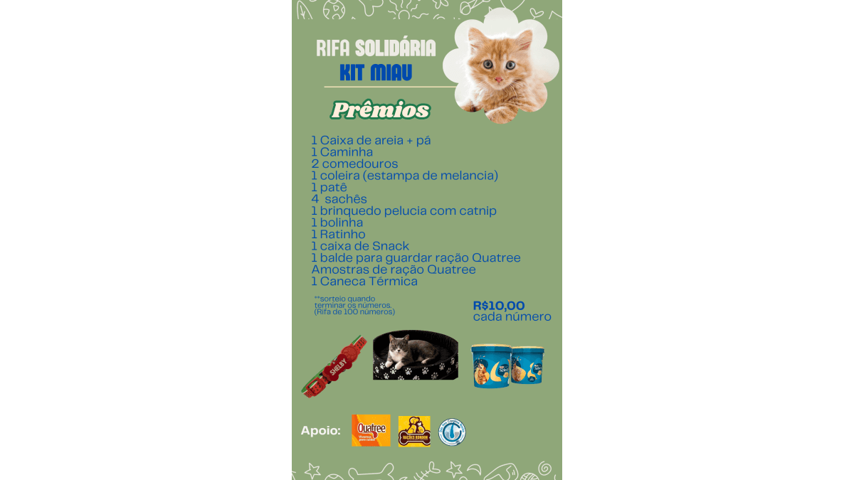 Rifa Solidária- Kit Miau 😺