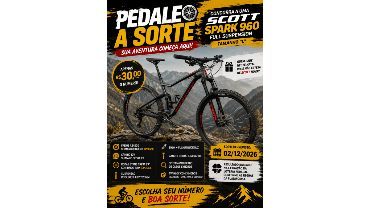 Pedale a Sorte — Scott Spark 950