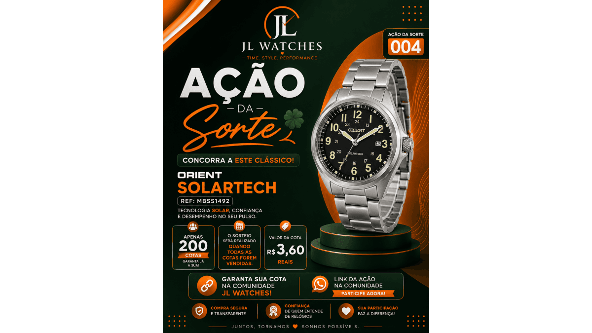 Acão da Sorte 004 Orient Solartech