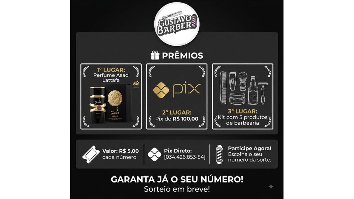 Rifa premiada GB Barber