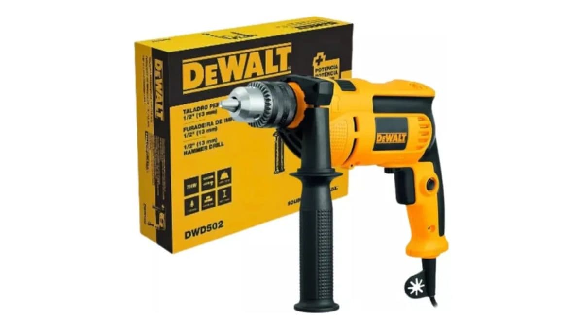 Furadeira de Impacto 13mm 750W DEWALT DWD502