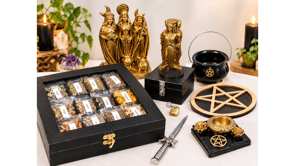 Você estas concorrendo a um belíssimo e completo Kit Altar da Bruxa
