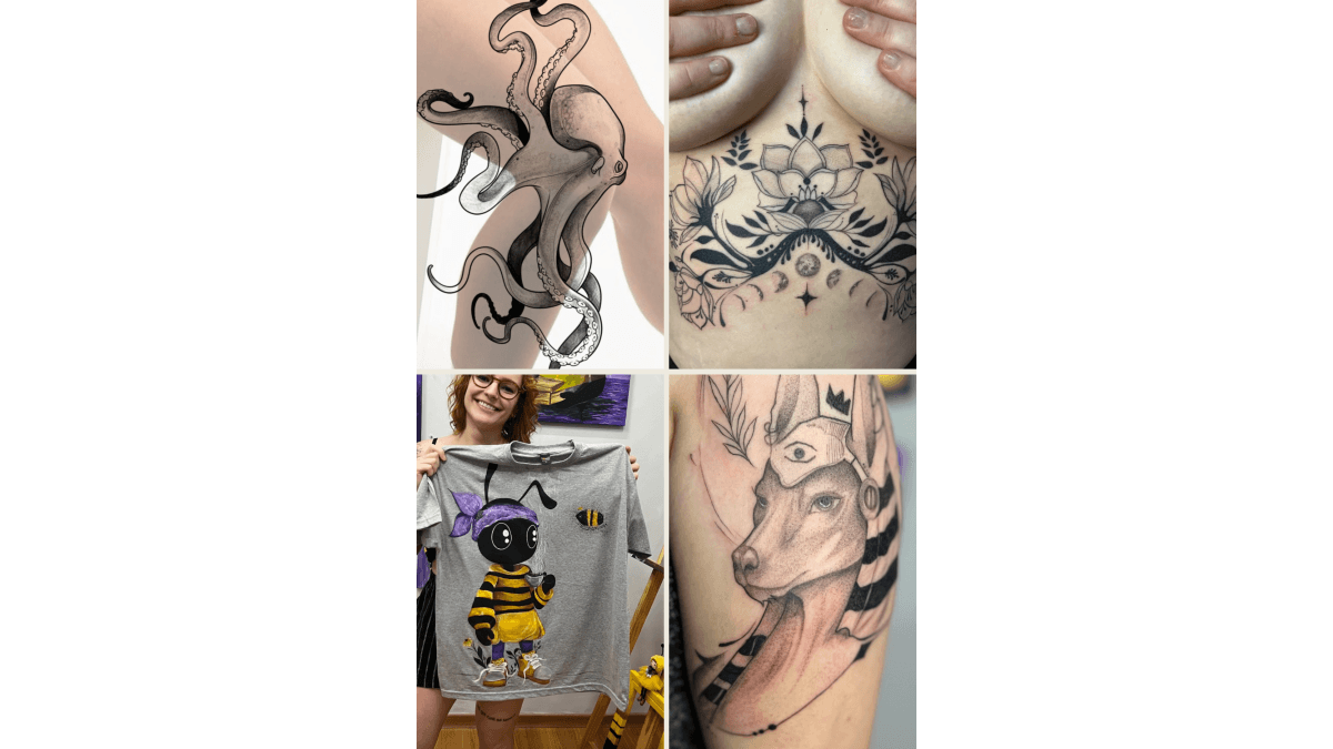 Tatuagem 1.500$ / Camiseta pintada a mão