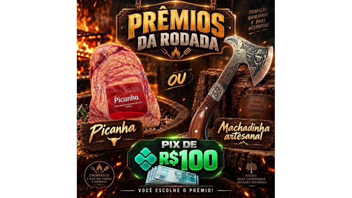 Ação 002 - 3 Opções de premios
