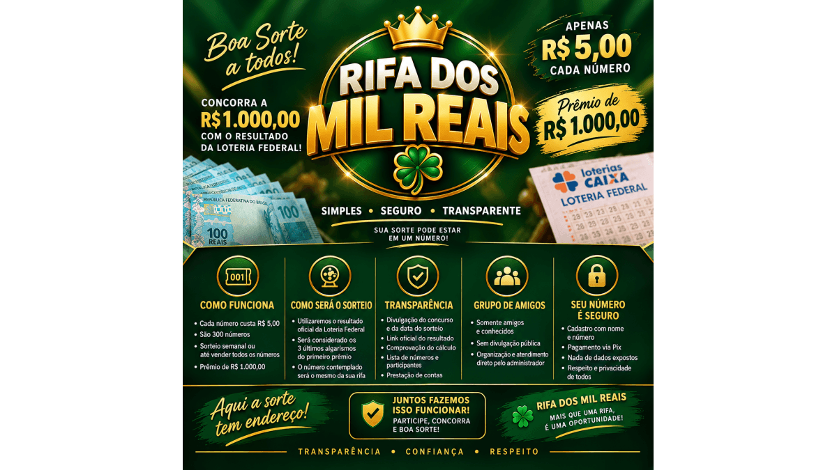 Rifa Dos Mil Reais