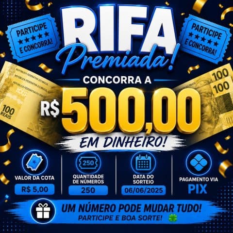 500 Reais no PIX