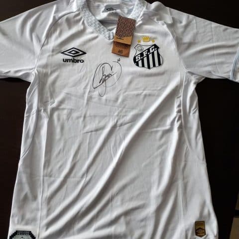Camiseta do Neymar autografada