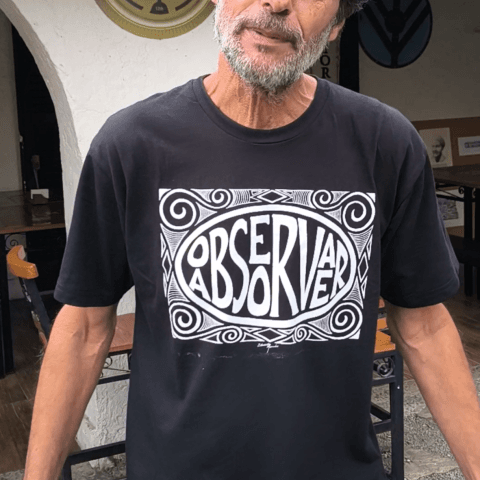 CAMISA OBSERVAR E ABSORVER (tamanho M) - Eduardo Marinho