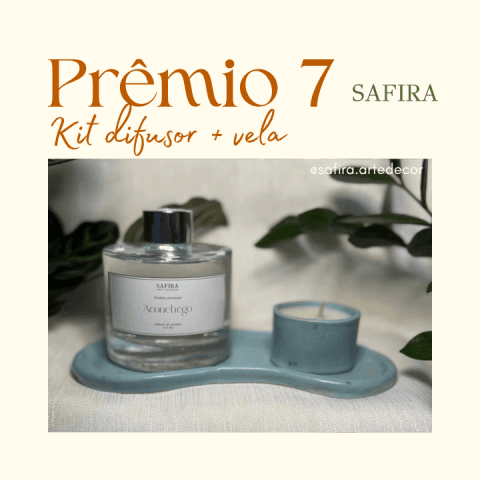 Kit aconchego com difusor, vela e bandeja 🕯️✨