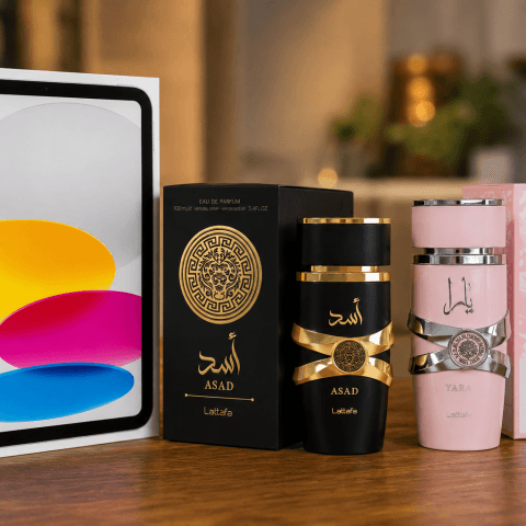 RIFA BENEFICENTE – UM IPAD 11 E DOIS PERFUMES ÁRABES PARA UM ÚNICO GANHADOR!