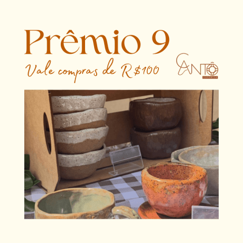 Vale-compras de R$100 para usar em produtos Cantô ✨