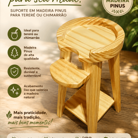Suporte para Tereré ou Chimarrão