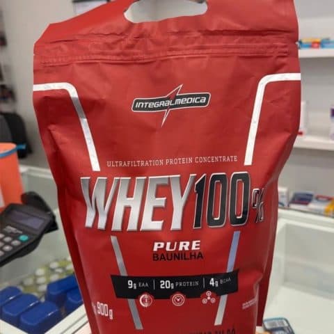 Um suplemento Alimentar Whey 100%