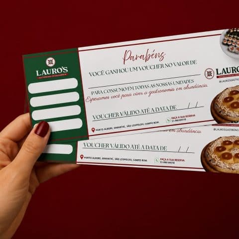 2 Vouchers com direito a rodízio completo