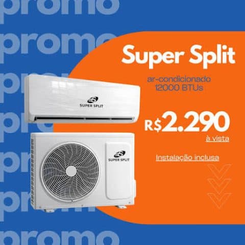Ar Condicionado Split 12000BTUs Quente Frio Super Split