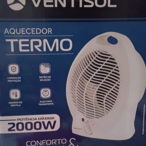 1 Aquecedor Portátil Ventisol de 2.000W