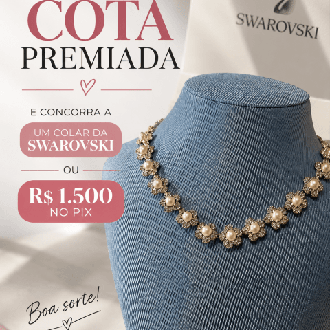 Colar Swarovski ou R$1.500 no pix