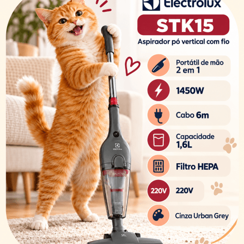 Aspirador de Pó Electrolux STK15 NOVO!
