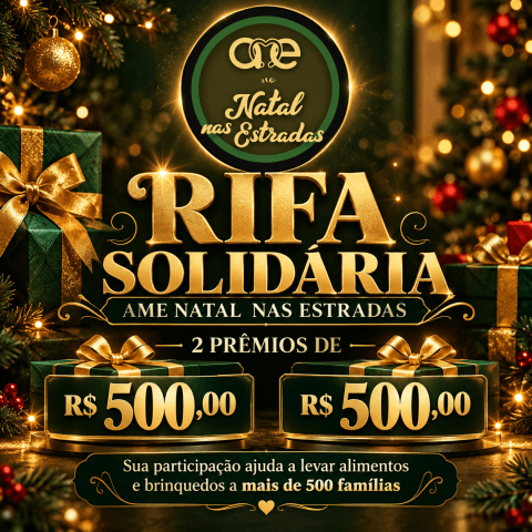 2º Prêmio: R$ 500,00 em dinheiro