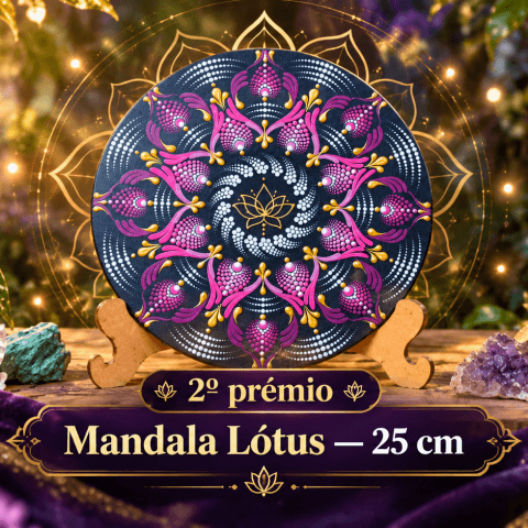 🥈 Mandala Lótus — 25 cm