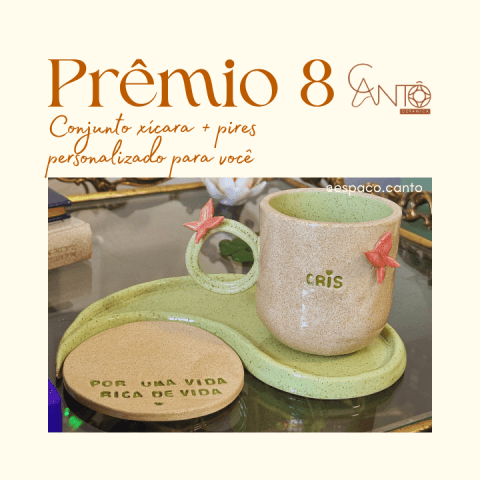 Kit personalizado de xícara + pires